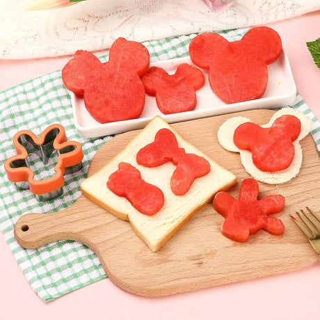 Cookie Cutter Set – 7 Pcs Head Glove Shoe Bows Shapes Food Grade for Kids