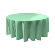 Mint Bridal Satin Round Tablecloth 120″