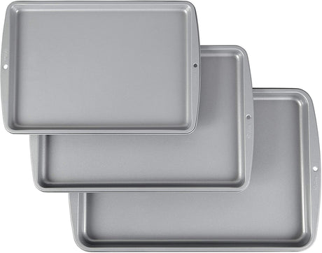 Wilton Recipe Right Non-Stick Cookie Sheet Set, 3-Piece