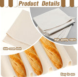 Thick Bread Towel for Homemade Bread, 14x18 Inch Bread Proofing Cloth Cover Reusable Sourdough Bread Baking Supplies Linen Cloth Baking Bread Cloth for Rolling Dough, Pastry, Baguettes, Loaves