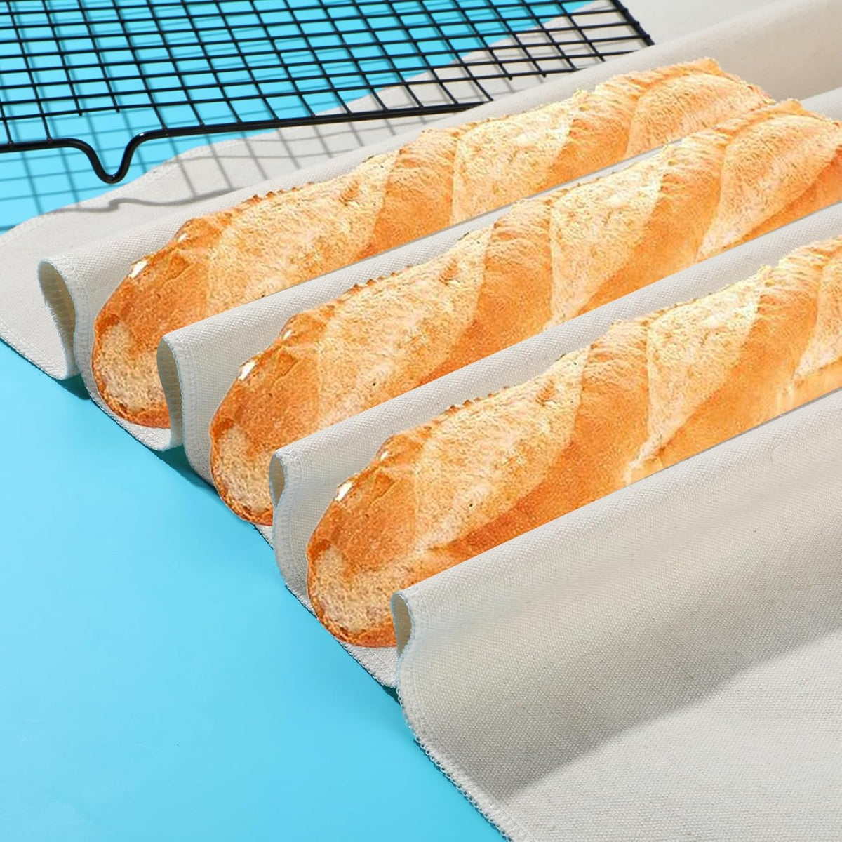 Thick Bread Towel for Homemade Bread, 14x18 Inch Bread Proofing Cloth Cover Reusable Sourdough Bread Baking Supplies Linen Cloth Baking Bread Cloth for Rolling Dough, Pastry, Baguettes, Loaves