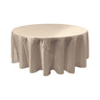 Silver Bridal Satin Round Tablecloth 108″