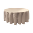Silver Bridal Satin Round Tablecloth 132″
