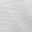White Vinyl Crocodile, 55″ Inches Wide,