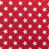 Patriotic Star Print Poly Cotton Fabric - Navy, Red, Blue Star Print, 59" Width (1 Yard)