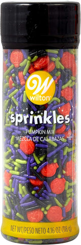 Wilton Sprinkles Mix Pumpkin Mix and Jimmies Halloween 4.16oz