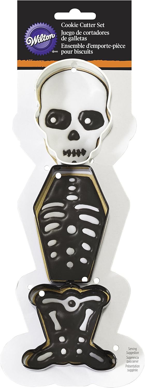 Wilton 3 Piece Skeleton Cookie Cutter Set