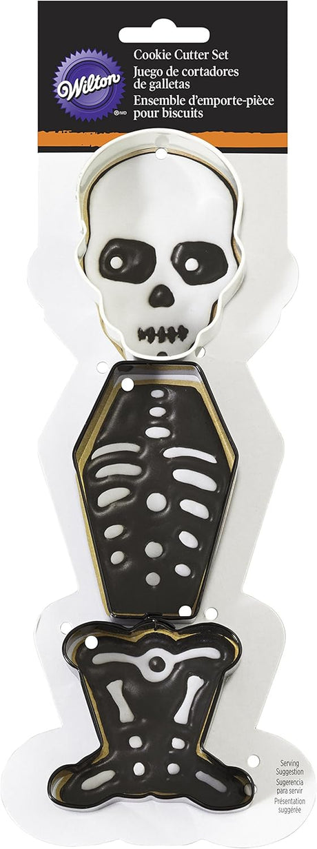 Wilton 3 Piece Skeleton Cookie Cutter Set
