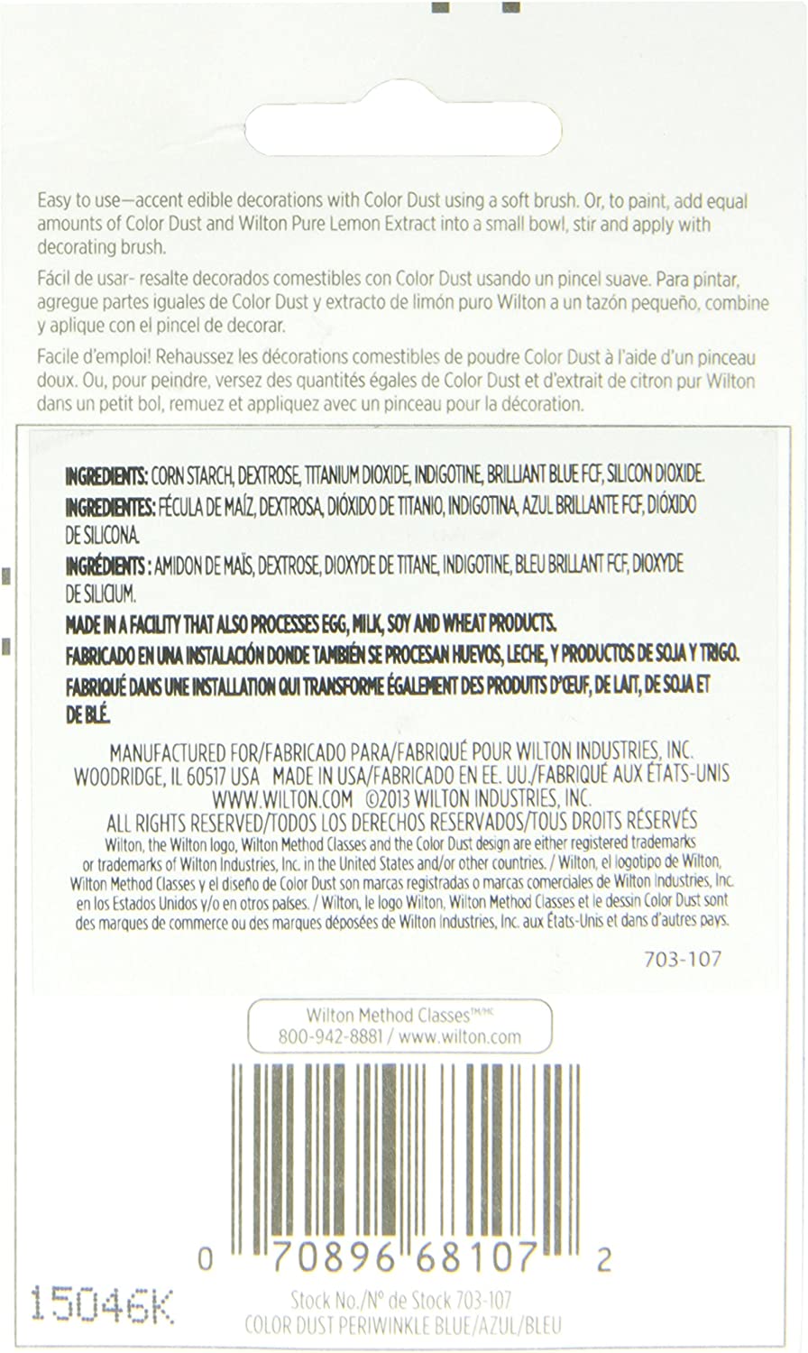Wilton Periwinkle Blue Color Dust – 0.05 oz.