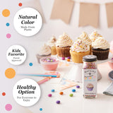 Watkins Rainbow Nonpareils Decorating Sugar, Non-GMO, Kosher, 4.2 Ounce Jar Dye Free