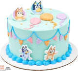 Bluey So Much Fun Rings, 12 Cupcake Cake Decorations Featuring Bluey, Bingo, Bandit, and Chilli, 3D Food Safe Cake Toppers – 72 Pack (Copy)