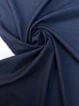 Wool Stretch Fabric Blue Black