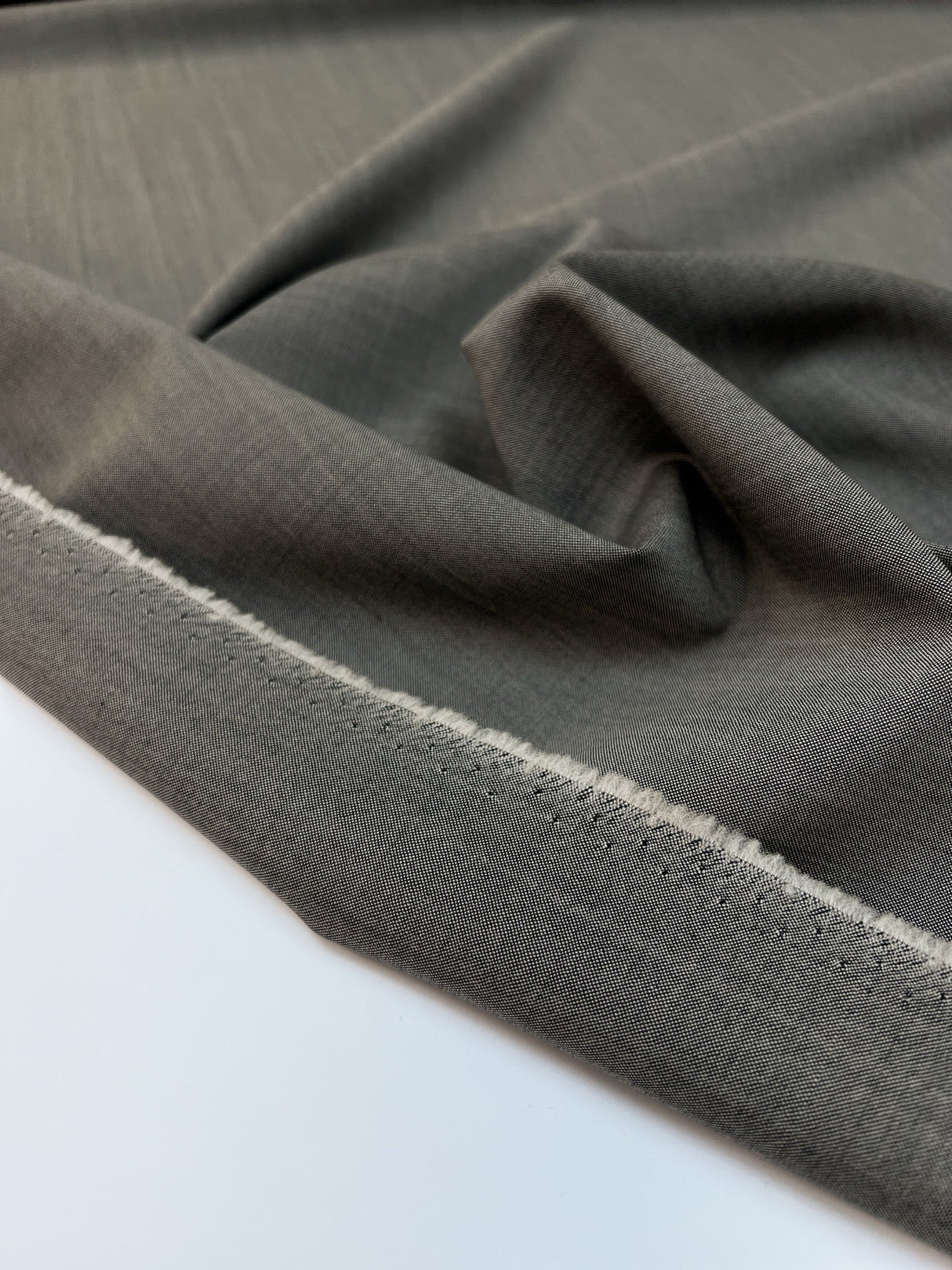 Wool Suit Fabric Gray Beige
