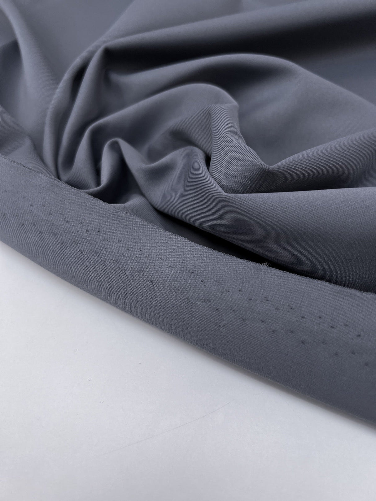 Polyester Elastane Knitted Fabric Gray