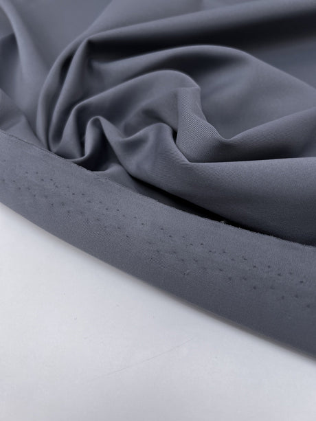 Polyester Elastane Knitted Fabric Gray