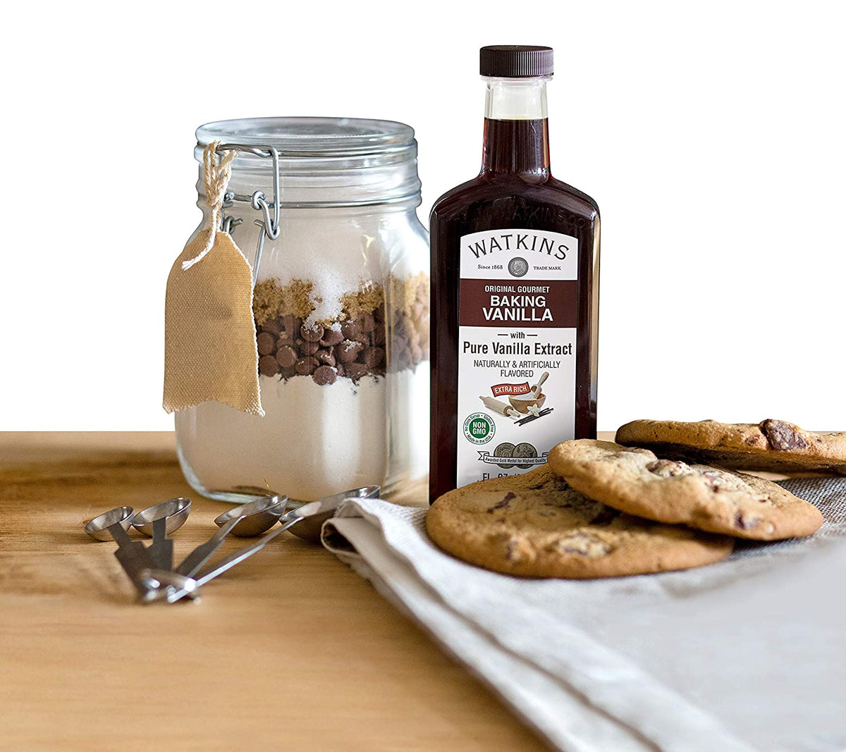 Watkins All Natural Original Gourmet Baking Vanilla, with Pure Vanilla Extract, 8 Fl Oz