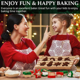 Christmas Cookie cutters Set 8 Pieces, Holiday Cookie Cutters with Comfort Grip, Stainless Steel Baking Cutters Christmas Shapes for Xmas, Gingerbread Man, Snowflakes, Christmas Tree, Santa, etc