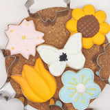Spring Summer Flowers Cookie Cutters - Rose, Sunflower, Tulip, Daisy Flower, Butterfly, Stainless Steel Holiday Cookie Cutter Shapes for Baking Gift