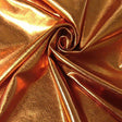 Copper Spandex Lame Foil Stretch Metallic Fabric, Default Title