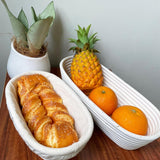 Bread Proofing Basket 14 inch Oval Shaped Dough Proofing Bowl w/Liners Perfect for Professional & Home Sourdough Bread Baking