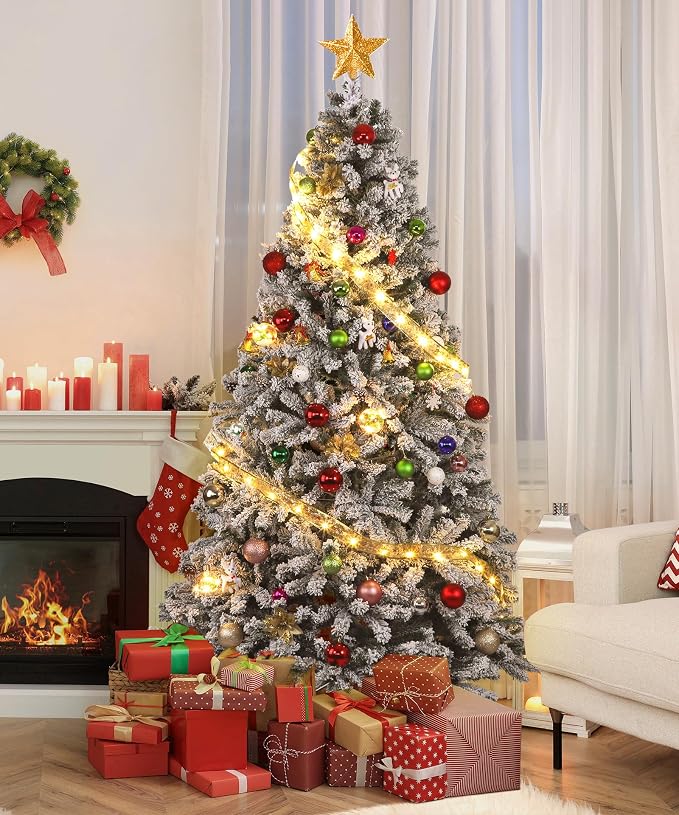 9' TREE, 2580 TIPS, METAL STAND, 65" DIA