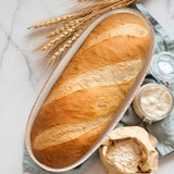 Bread Proofing Basket 12 inch Oval Shaped Dough Proofing Bowl w/Liners Perfect for Professional & Home Sourdough Bread Baking