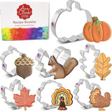 Thanksgiving Cookie Cutter Set (7 PCS) – Fall-Themed Shapes by Ann Clark, USA