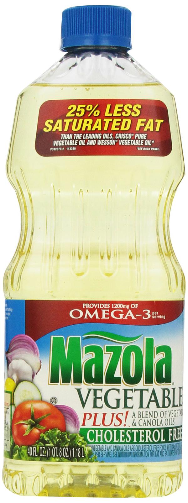 Mazola Vegetable Plus Oil 40 Fl Oz