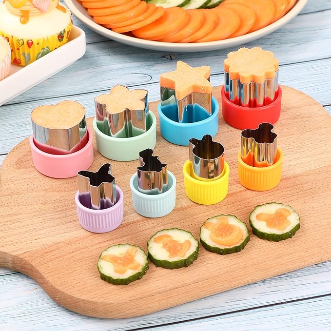 12 PCS  Cookie & Sandwich Cutters – Food-Grade Fun Shapes for Baking & Snacks