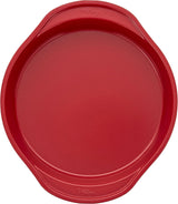Wilton Christmas Red Non-Stick Round Cake Pan, 9-Inch