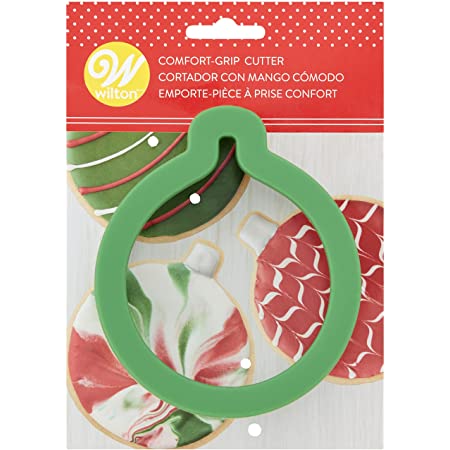 Wilton Green Ornament Comfort Grip Holiday Cookie Cutter – 4.5 Inch