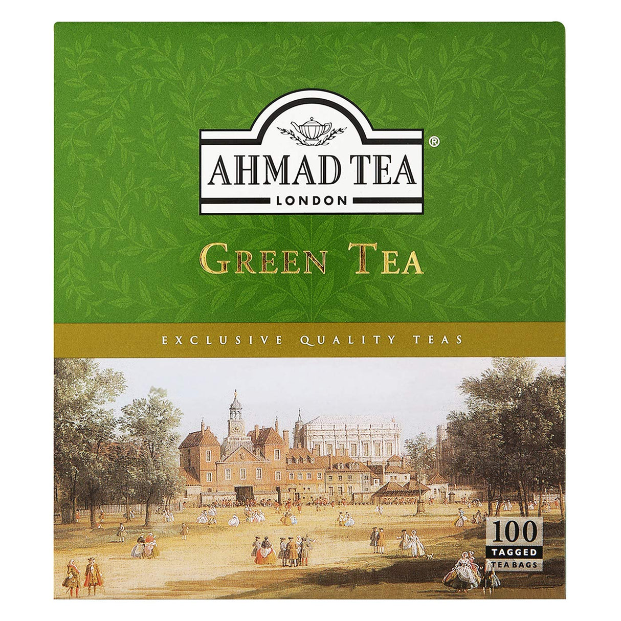 Ahmad Green Tea 100 Tagged Bags
