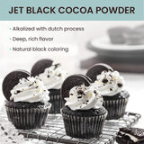 The Cocoa Trader - Black Cocoa Powder for Baking (1lb) and making black icing