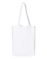 Q-Tees 12L Gusseted Heavy Cotton Canvas Shopping Bag