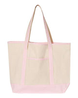 Q-Tees 34.6L Large Canvas Deluxe Tote