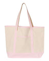 Q-Tees 34.6L Large Canvas Deluxe Tote