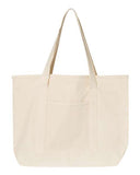 Q-Tees 34.6L Large Canvas Deluxe Tote