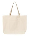 Q-Tees 34.6L Large Canvas Deluxe Tote