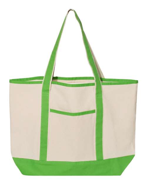 Q-Tees 34.6L Large Canvas Deluxe Tote