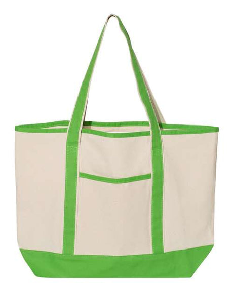 Q-Tees 34.6L Large Canvas Deluxe Tote