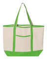 Q-Tees 34.6L Large Canvas Deluxe Tote
