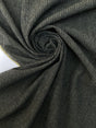 Green Wool Blend Fabric