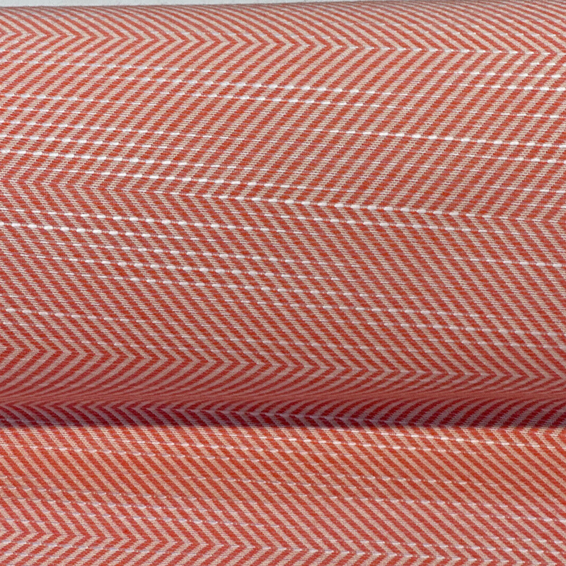Sunbrella Annex Guava Pink Herringbone Acrylic Fabric - Guava Pink Herringbone, 56" Width (1 Yard)
