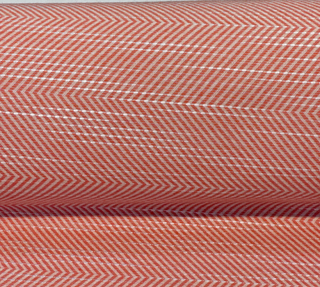 Sunbrella Annex Guava Pink Herringbone Acrylic Fabric - Guava Pink Herringbone, 56" Width (1 Yard)