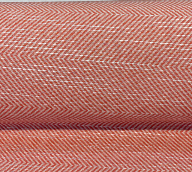 Sunbrella Annex Guava Pink Herringbone Acrylic Fabric - Guava Pink Herringbone, 56" Width (1 Yard)