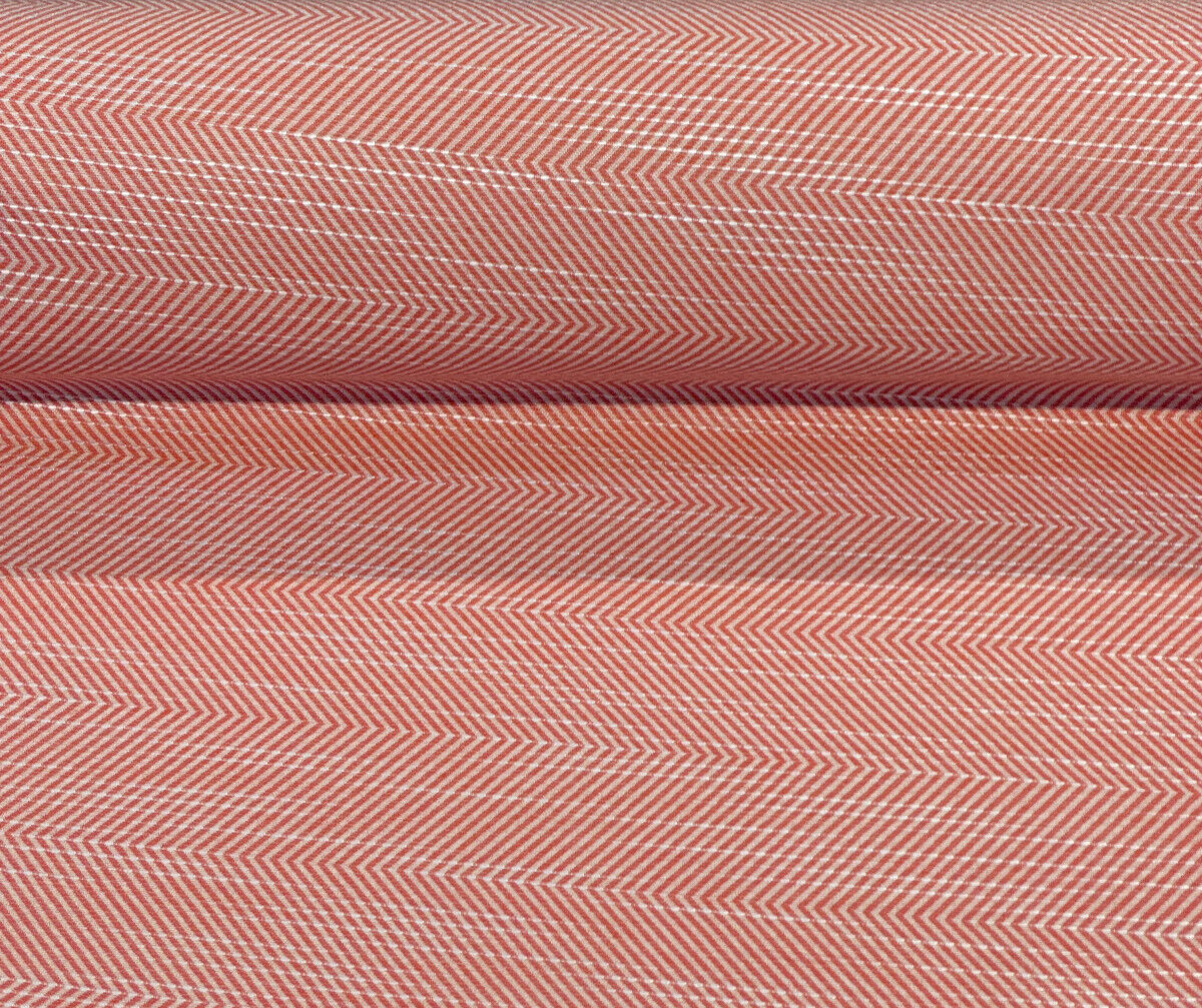 Sunbrella Annex Guava Pink Herringbone Acrylic Fabric - Guava Pink Herringbone, 56" Width (1 Yard)