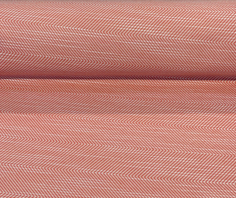 Sunbrella Annex Guava Pink Herringbone Acrylic Fabric - Guava Pink Herringbone, 56" Width (1 Yard)