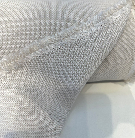 Sunbrella Essential Flax Solution Dyed Acrylic Fabric - Beige Textured Solids, 54" Width (1 Yard)