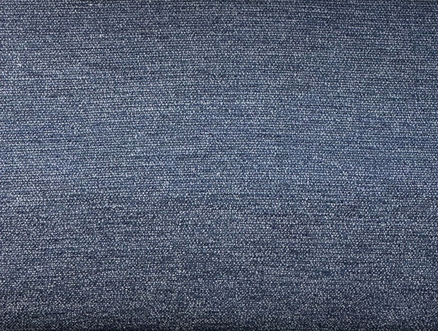 Sunbrella Boucle Twirl Blue Midnight Acrylic Fabric - Midnight Blue, Textured Boucle, 54" Width (1 Yard)