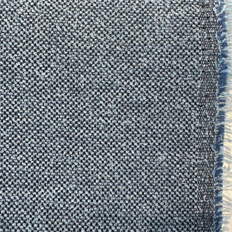 Sunbrella Outdoor Nurture Acrylic Fabric - Sapphire Blue Boucle Upholstery, 54" Width (1 Yard)